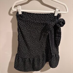 Abercrombie & Fitch Asymmetrical Black and White Skirt